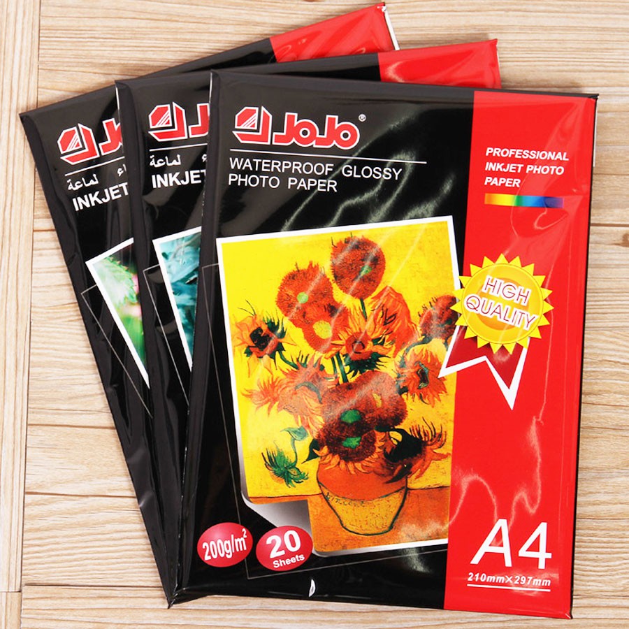 20 Sheets Jojo Inkjet Photo Paper 200gsm Size A4 Shopee Philippines 7666