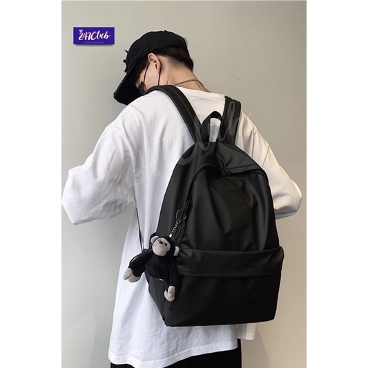 【Philippine cod】 247 Waterproof backpack Korean Style High School College Student plain color bac