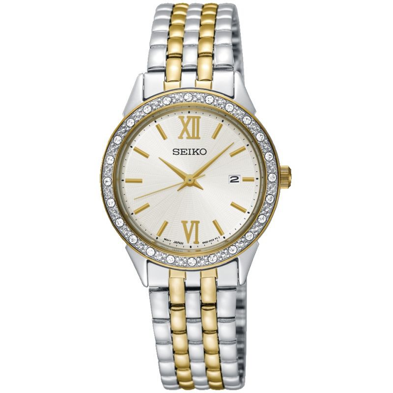 Ladies Seiko Dress Watch SUR690P1 Quartz Two-tone steel/Gold plate | Shopee  Philippines