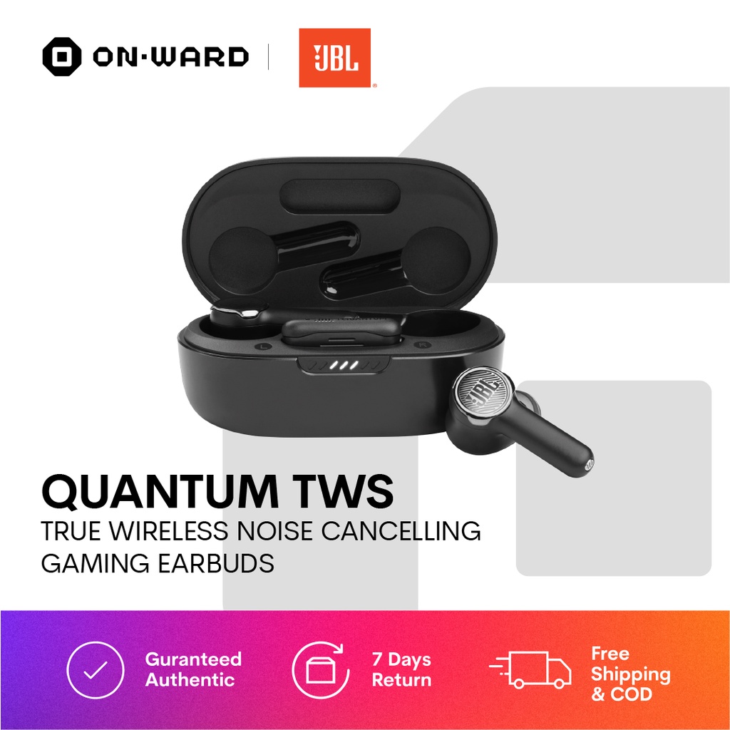 JBL Quantum TWS True Wireless Noise Cancelling Gaming Earbuds | Shopee ...