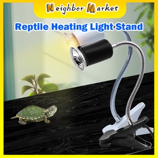 Fixture Holder For Reptile UVA UVB Clamp Heat Lamp Pet Heating Bulb Holder Fixture Heating Light