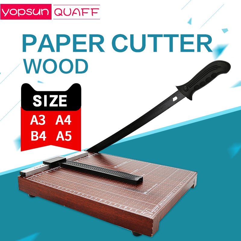 A5/A4/B4/A3 Wood Paper Cutter Quaff Brand Shopee Philippines