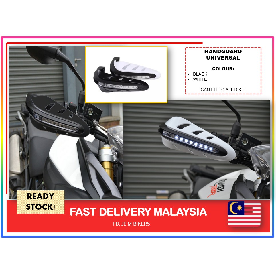 UNIVERSAL HAND GUARD MOTORCYCLE LED Shopee Philippines