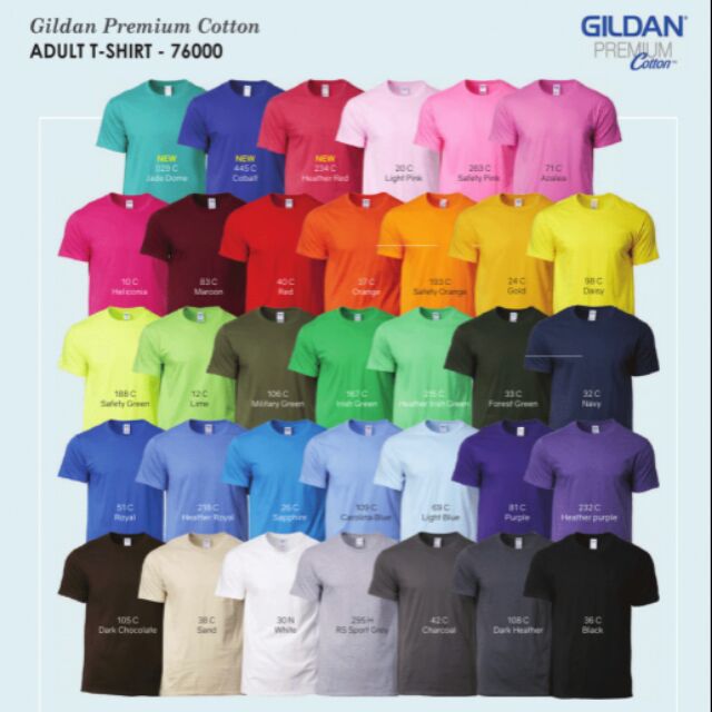 gildan polo shirt colors