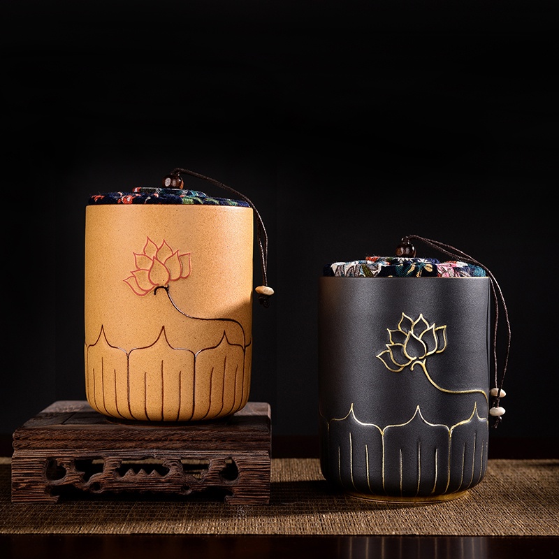 Ceramic pet urn ceramic urn sealed mini urn ashes urn adult sublimation