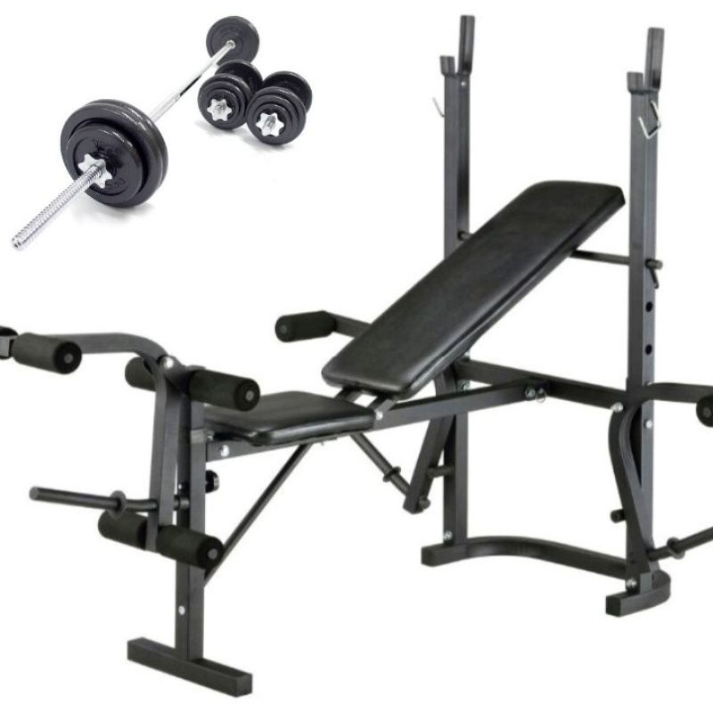 Home Gym Package (Bench, Barbell and Dumbbells Set) Shopee Philippines
