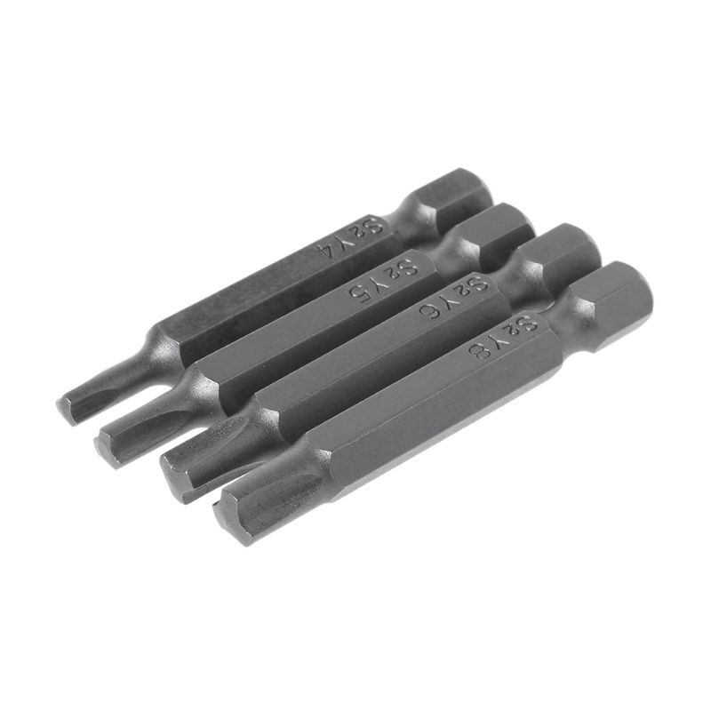 4pcs/set Y Shaped Screwdriver Bits riangle Head Hex Shank Y4