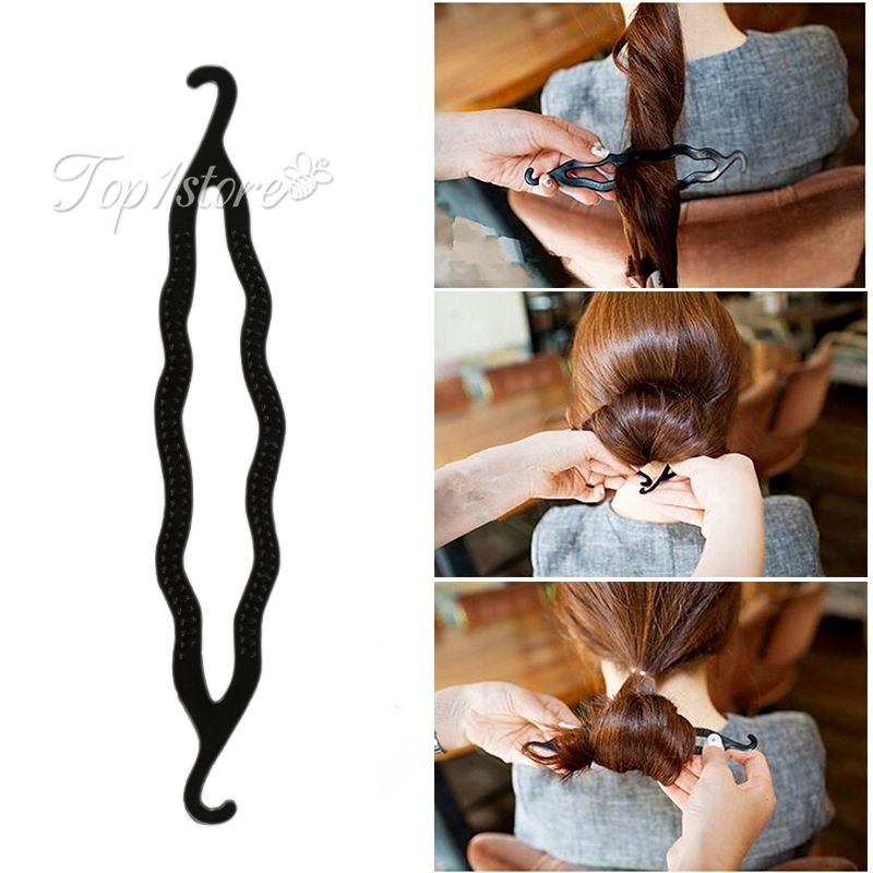 ღ Head Band Double Hook Hair Twist Bun Maker Tool Braid Diy