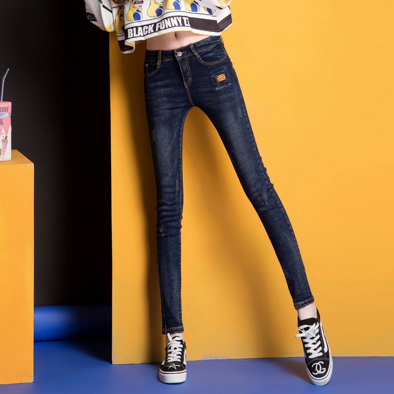 stretch denim skinny jeans