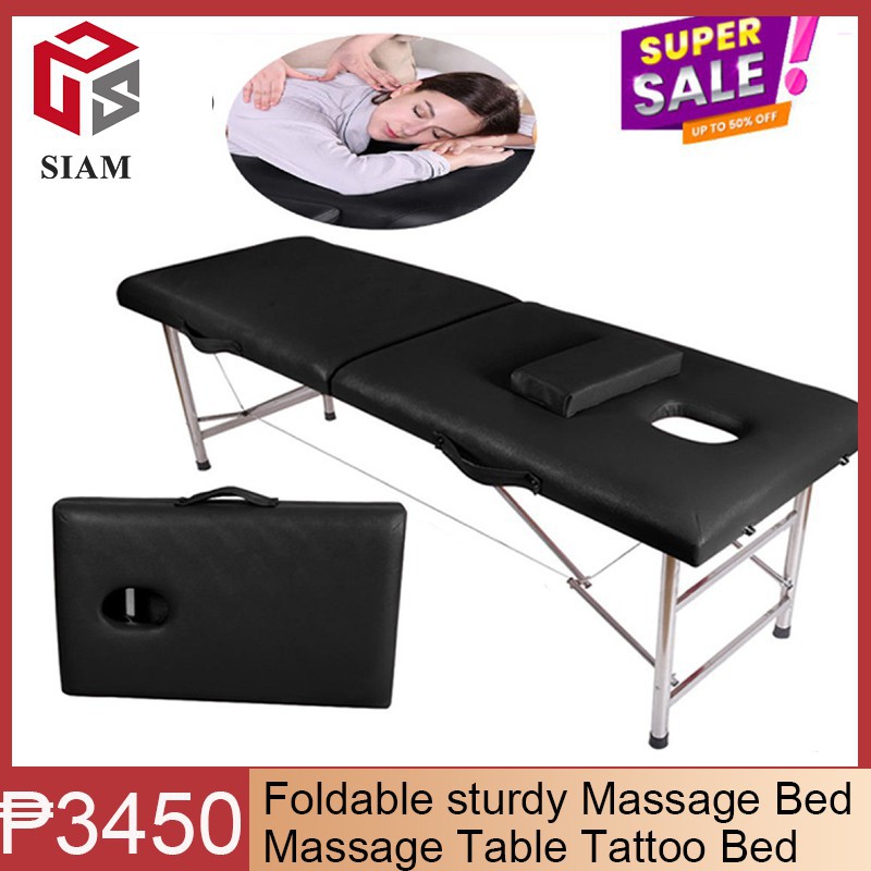 Foldable Sturdy Comfortable 180*60*65cm Massage Bed Spa Facial Portable