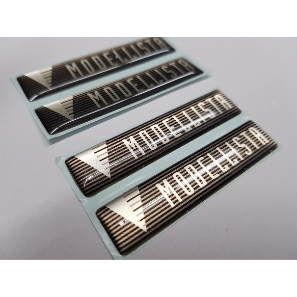 MODELLISTA EMBLEM EPOXY LOGO STICKER BADGE Bodykit Skirting Vellfire