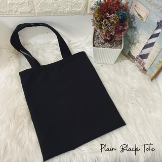 Plain Black Oxford Tote Bag High Quality Canvas