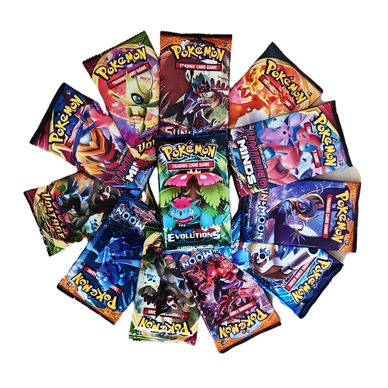 10 Unique Pokemon English Cards Board Game Collectibles Kids Toy ...