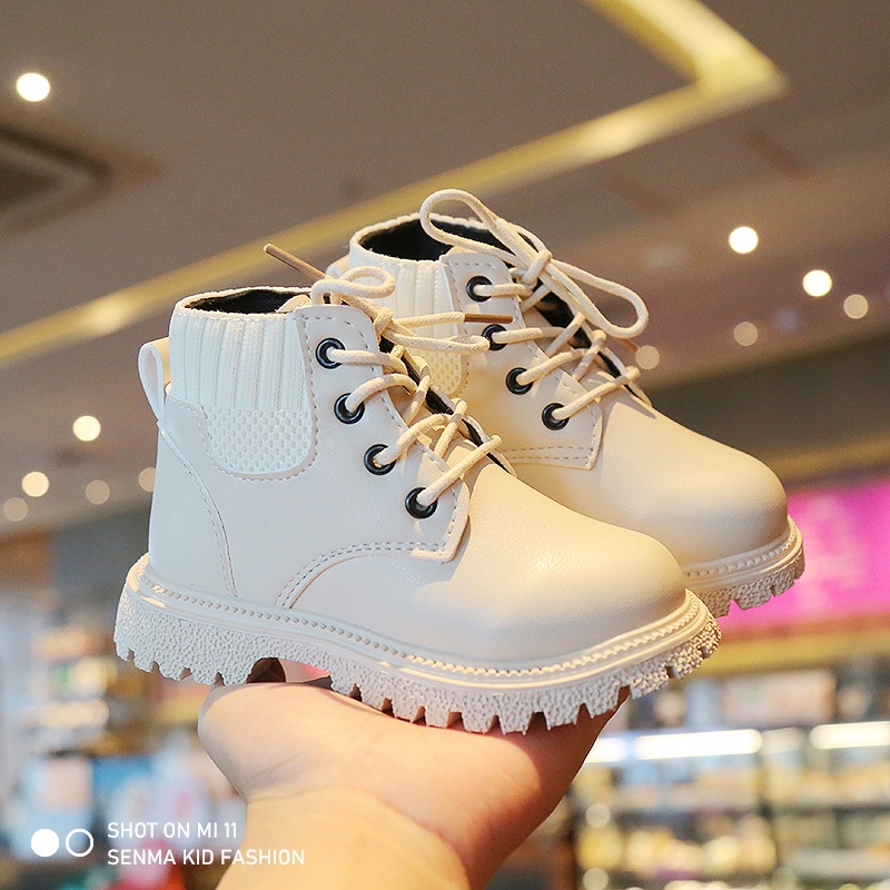 SENMA Boots For Kids Girls Korean Shoes Boys Boots Rubber Shoes Fashion