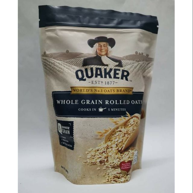 quaker oats whole grain rolled oats 500g | Shopee Philippines