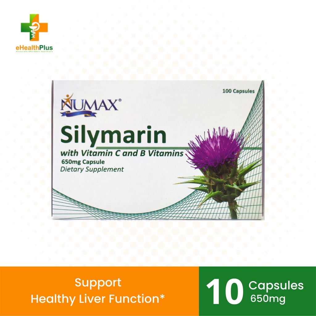 Numax Silymarin with Vitamin C and B Complex 650mg Capsule 10's