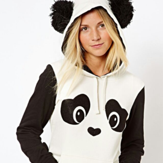 panda sweatshirt with ears