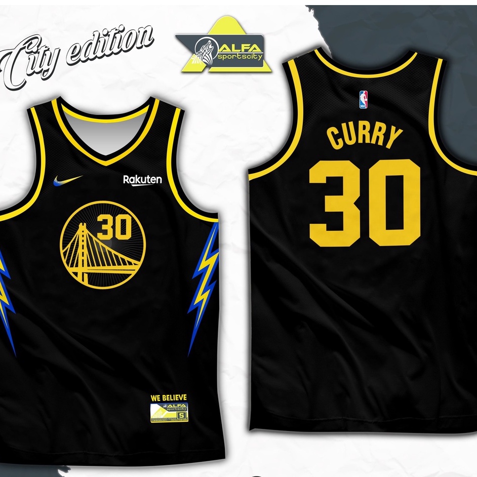 NEW CITY EDITION GOLDEN STATE WARRIORS BLACK HIGH QUALITY FULL