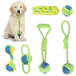 Dog Chew Toy Pet Toys For Dogs Puppy Toy for Teeth Cleaning Dog Bite Toy Puppy Cotton Rope Molar Toy