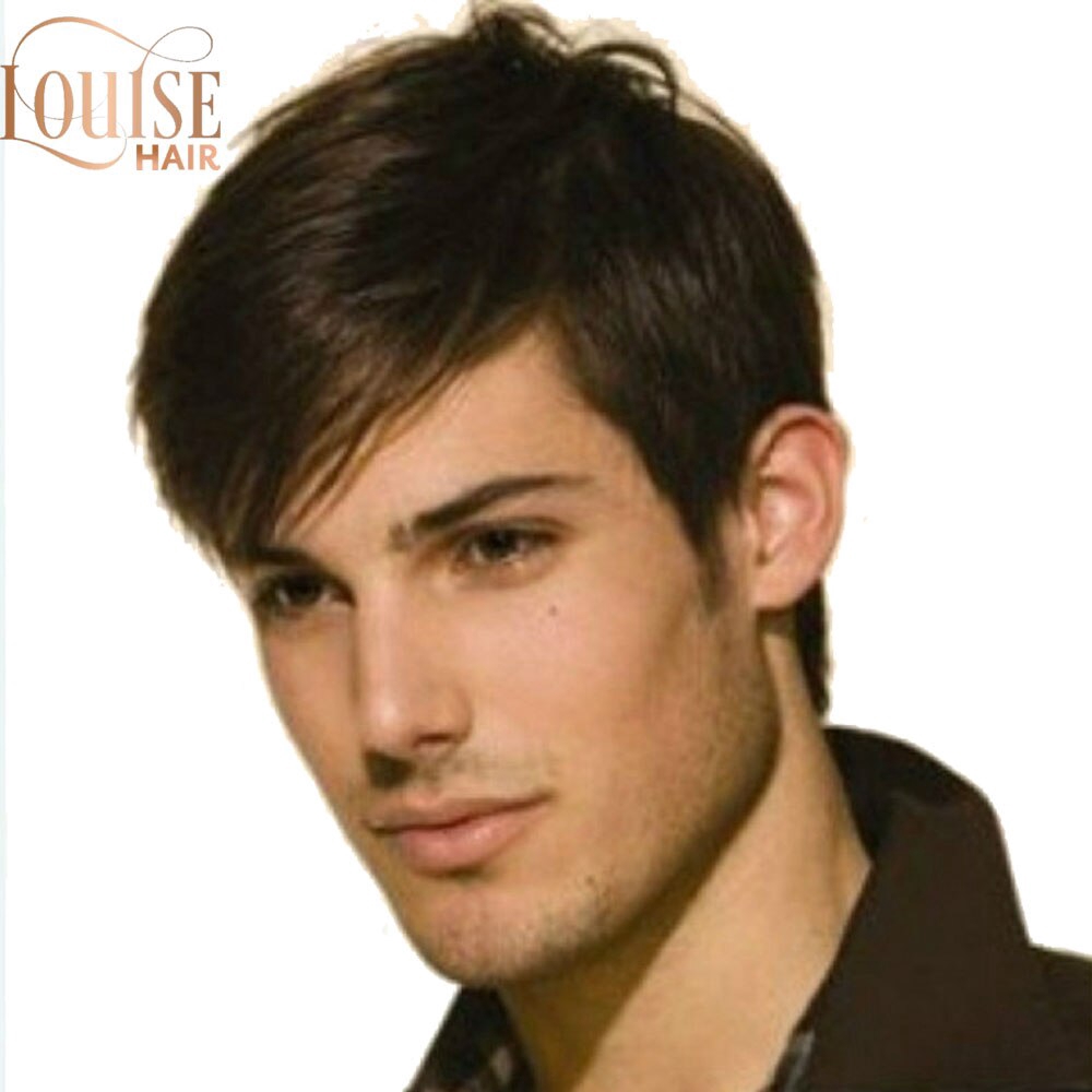 The Beauty Shop Louise Dark Brown Wig Mens Short Synthetic Hair Wigs Hort Straight Synthetic Men Wigs Dark Brown Color Natural Male Wig Shopee Philippines