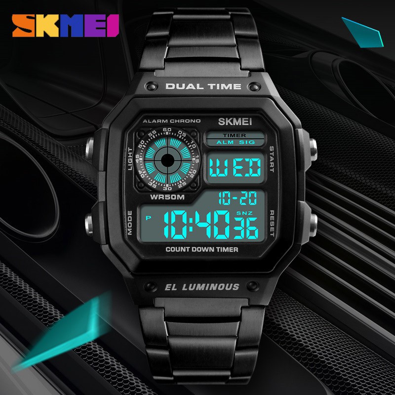 el luminous watch dual time