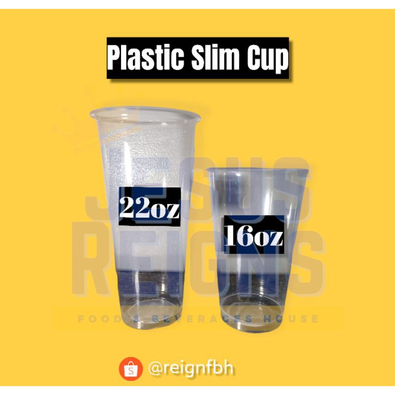 Milktea Plastic Cup Slim Cup 16oz 22oz 100pcs Shopee Philippines 2104