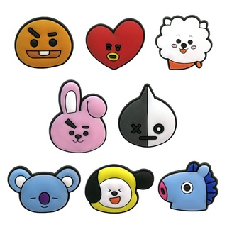 BTS BT21 mascot Series 3 Jibbitz crocs shoes accessories buckle Charms Clogs Pins for High quality