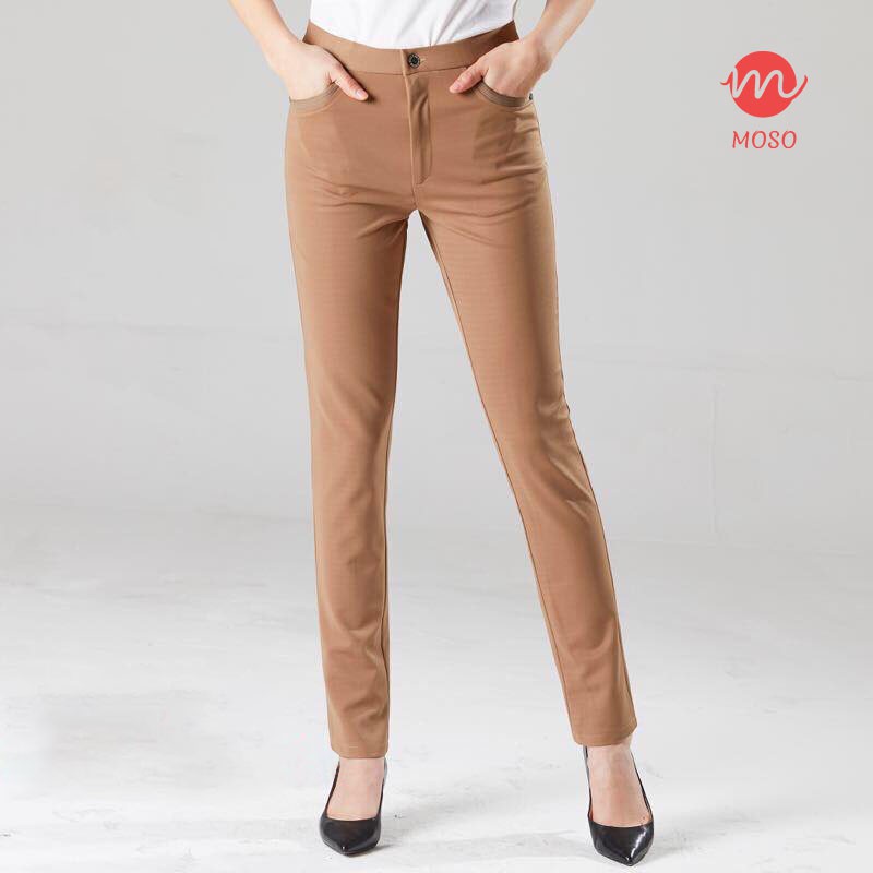 MOSO Classic Plain Design Women's Office Slacks DE382 | Shopee Philippines