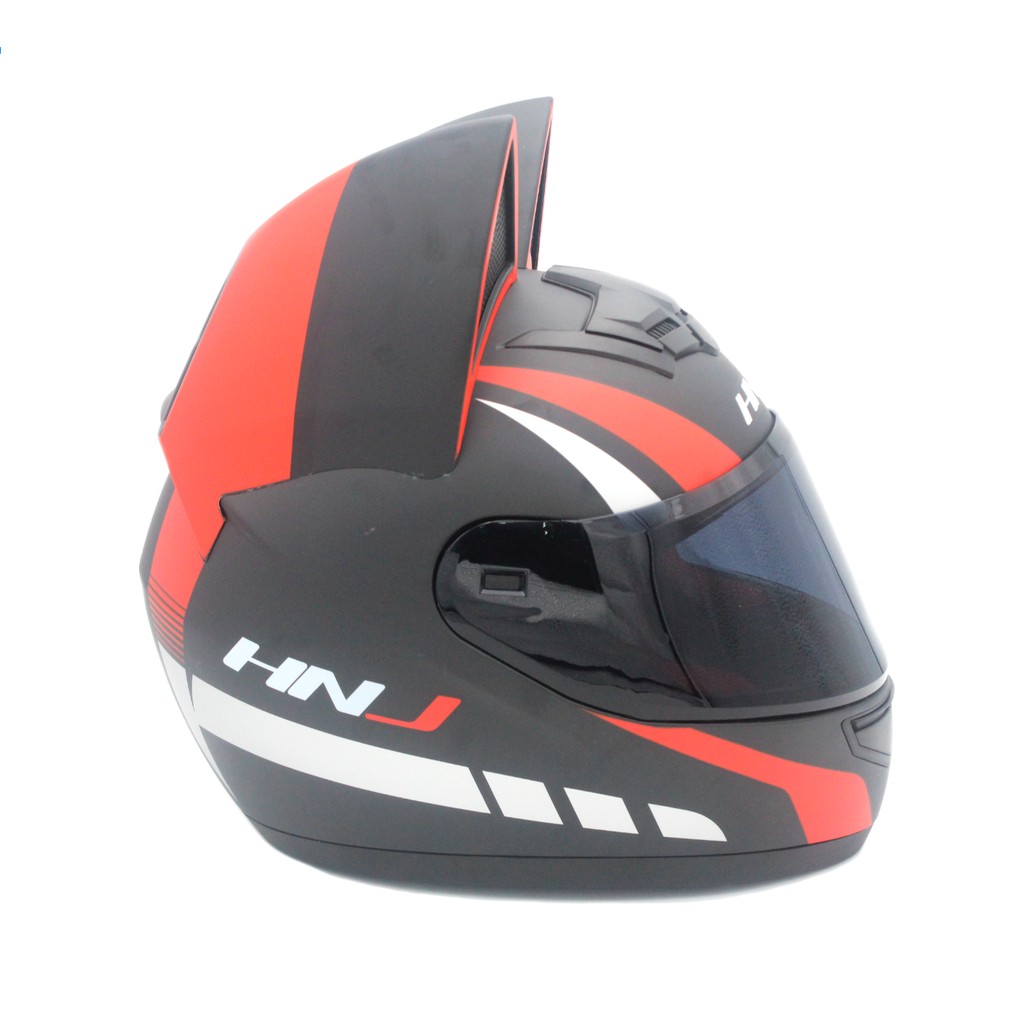 HNJ Cat Helmets 902 Full Face Smoke Visor Motorcycle Helmet Meets BPS