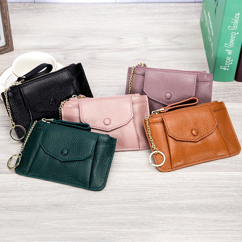 Genuine Leather Coin Purse Women Small 