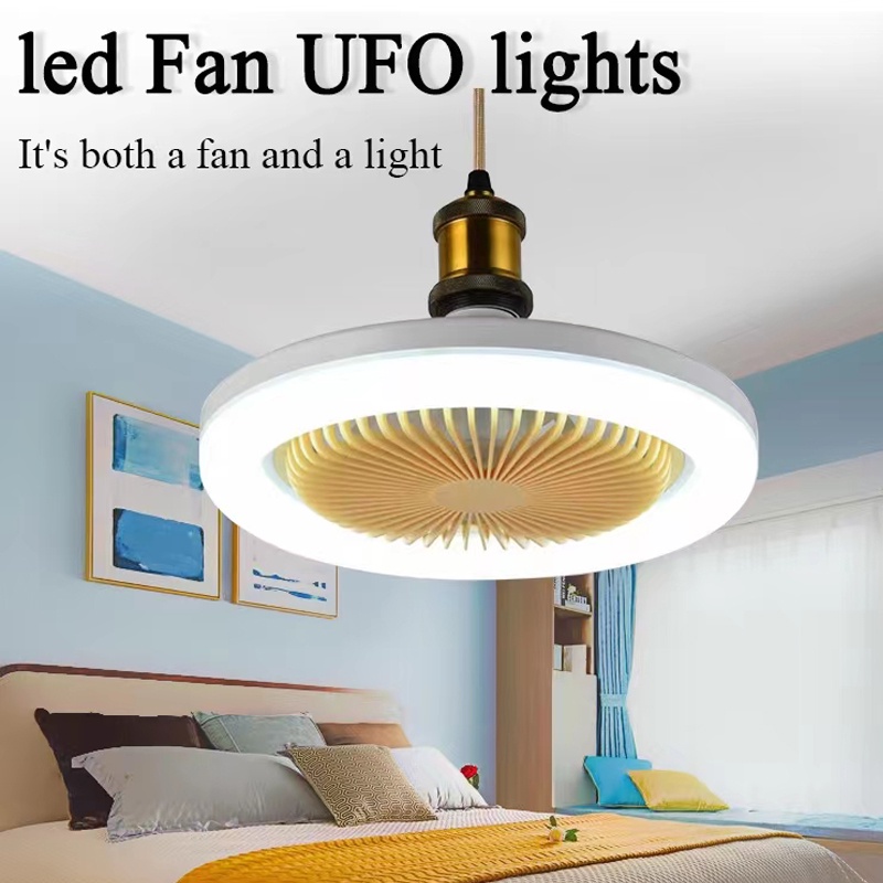 2in1 Ceiling Fan With Light Bedroom E27 Ceiling Fan With Remote Control