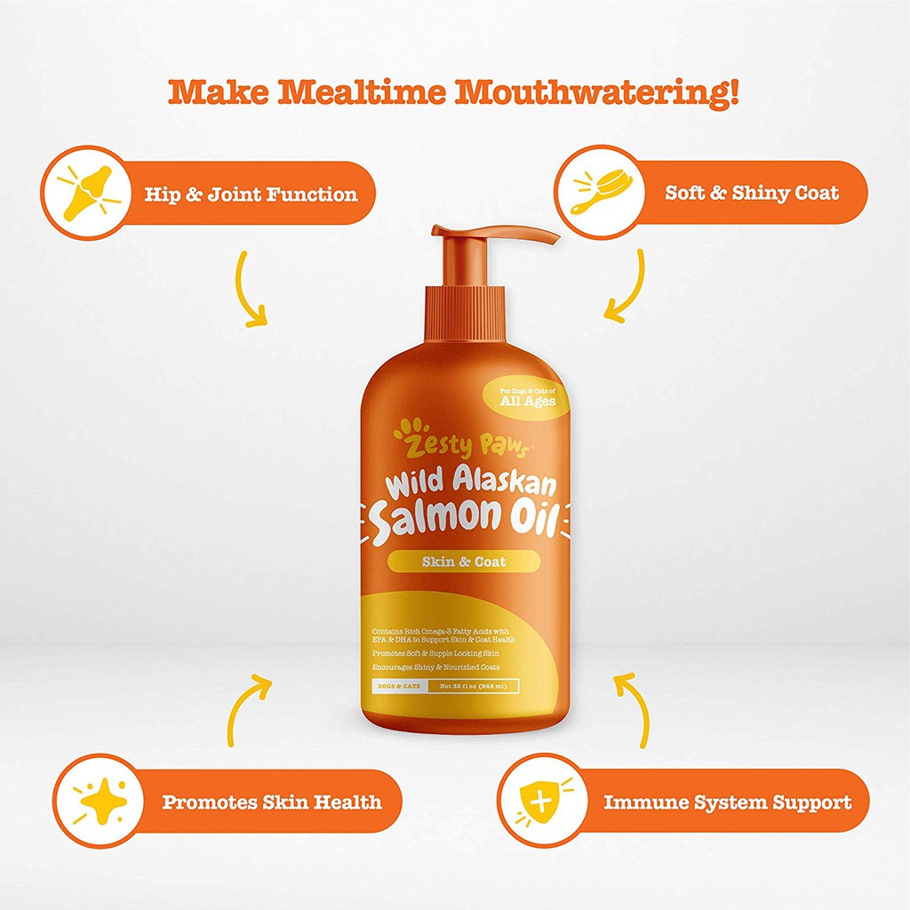 zesty paws pure wild alaskan salmon oil for dogs