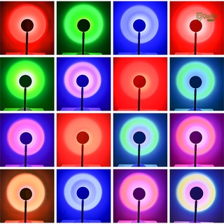 NEW Remote 16 colors RGB Rainbow Light Projection Sunset Lamp Creative