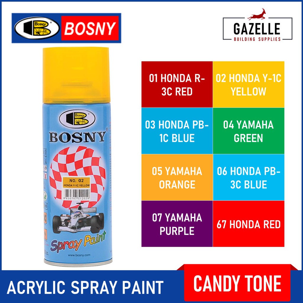 Bosny Candy Tone Spray Paint 400ml Shopee Philippines