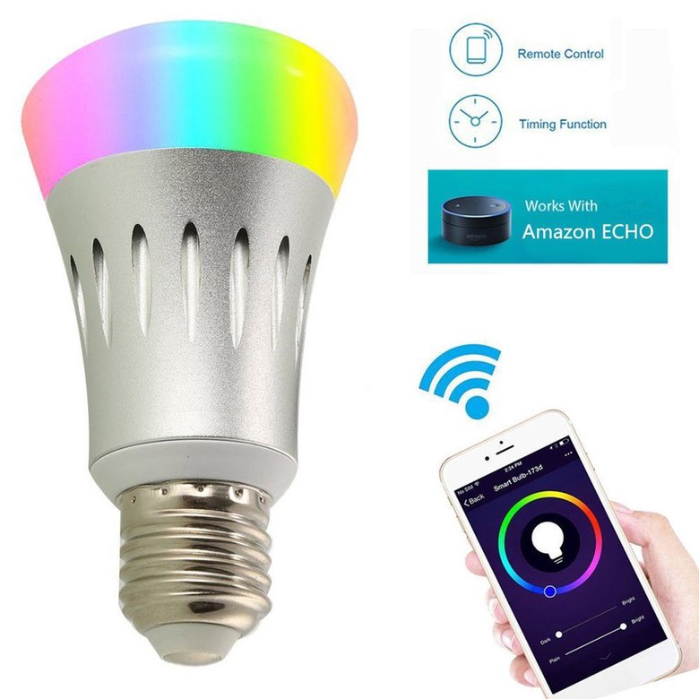 echo dot smart bulb