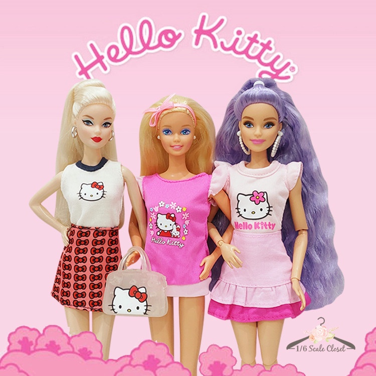 Barbie Doll Clothes Hello Kitty Casual Outfit | Shopee Philippines