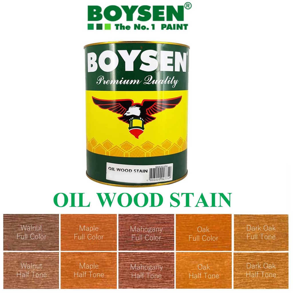 Boysen Oil Wood Stain Quart Size / 1 Liter /Walnut Maple Mahogany Oak ...