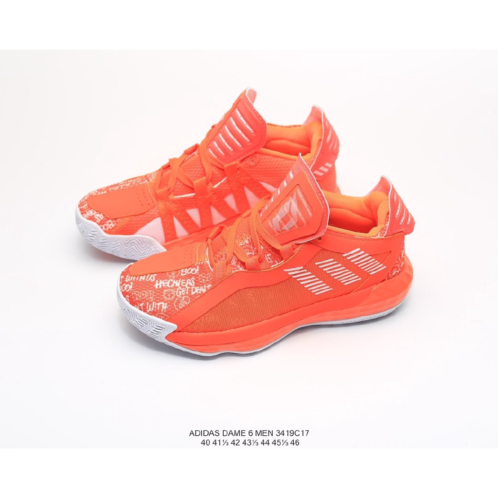 adidas dame 6 orange