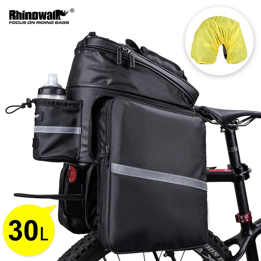 Rhinowalk 30L Bike Bag Bicycle Pannier Big Capacity Waterproof Mountain