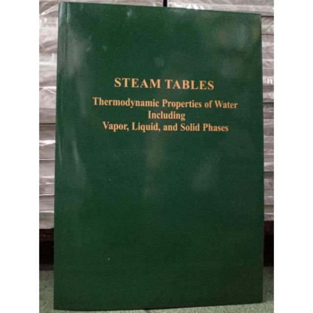 STEAM TABLE THERMODYNAMICS Shopee Philippines