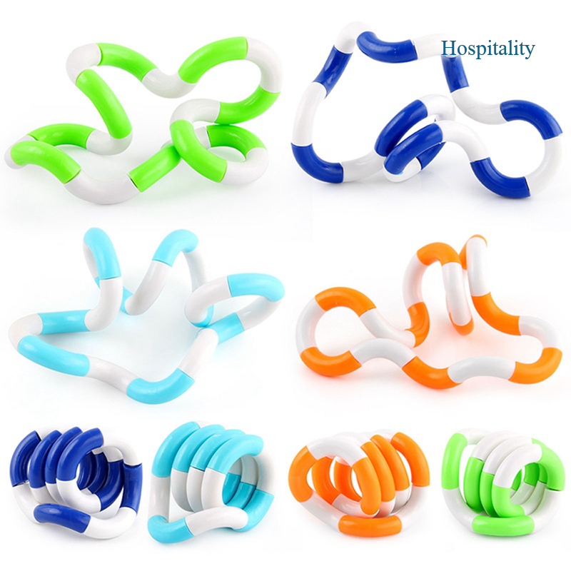 Tangles Relax Therapy Fidget Fiddle Rope Stress ADHD Autism Sensory Puzzle Toy~! 