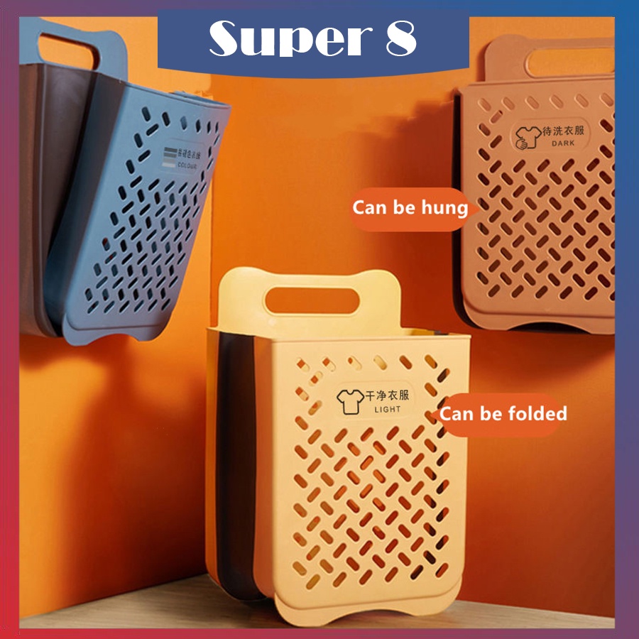 Super8 Foldable laundry basket Foldable Dirty Clothes Washing Laundry