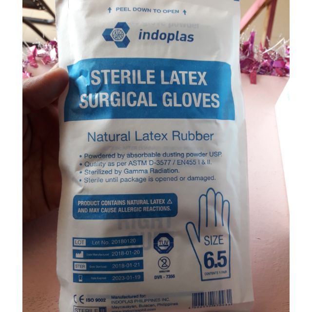 STERILE LATEX SURGICAL GLOVES 6.5 BY BOX Shopee Philippines