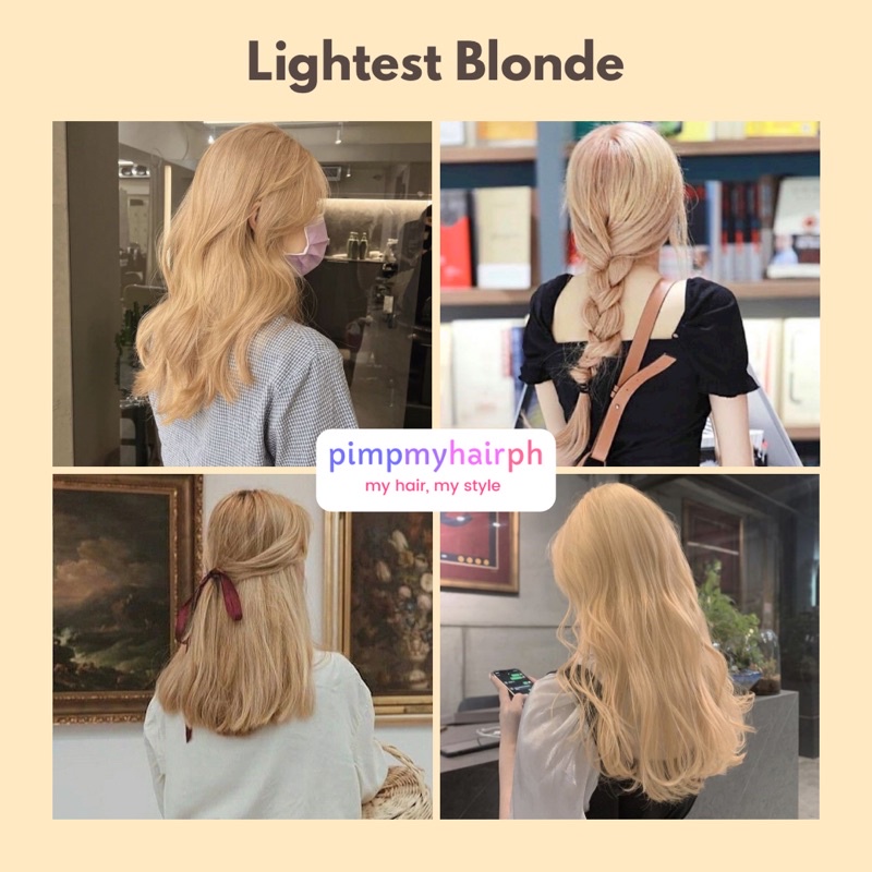 Light Blonde Hair Color with Bleaching Set | Shopee Philippines