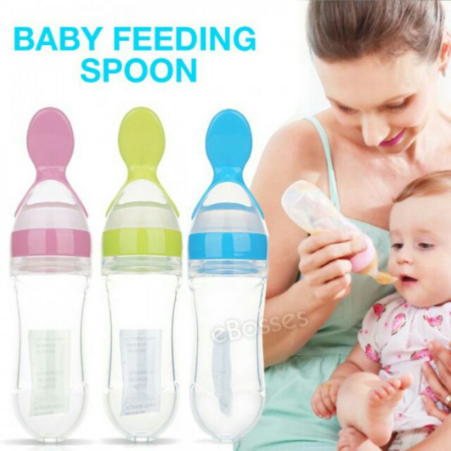 baby feeding squeeze spoon