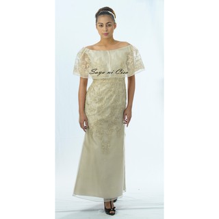 off shoulder modern filipiniana