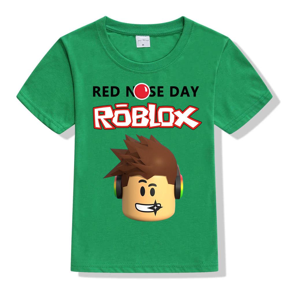 Boys ROBLOX Kids Cartoon Short Sleeve T-Shirt Summer Casual Costumes T ...