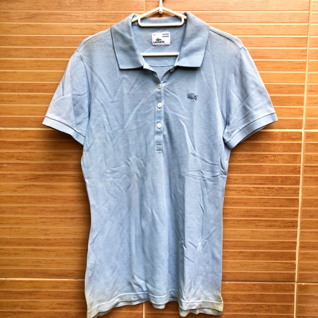 lacoste vintage washed polo