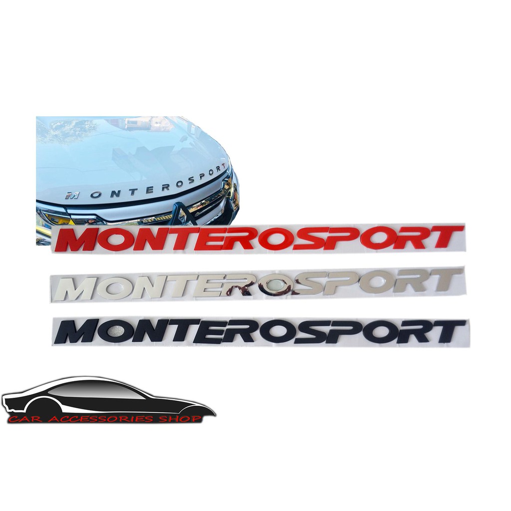 Montero Sport Hood Emblem (Chrome) Shopee Philippines