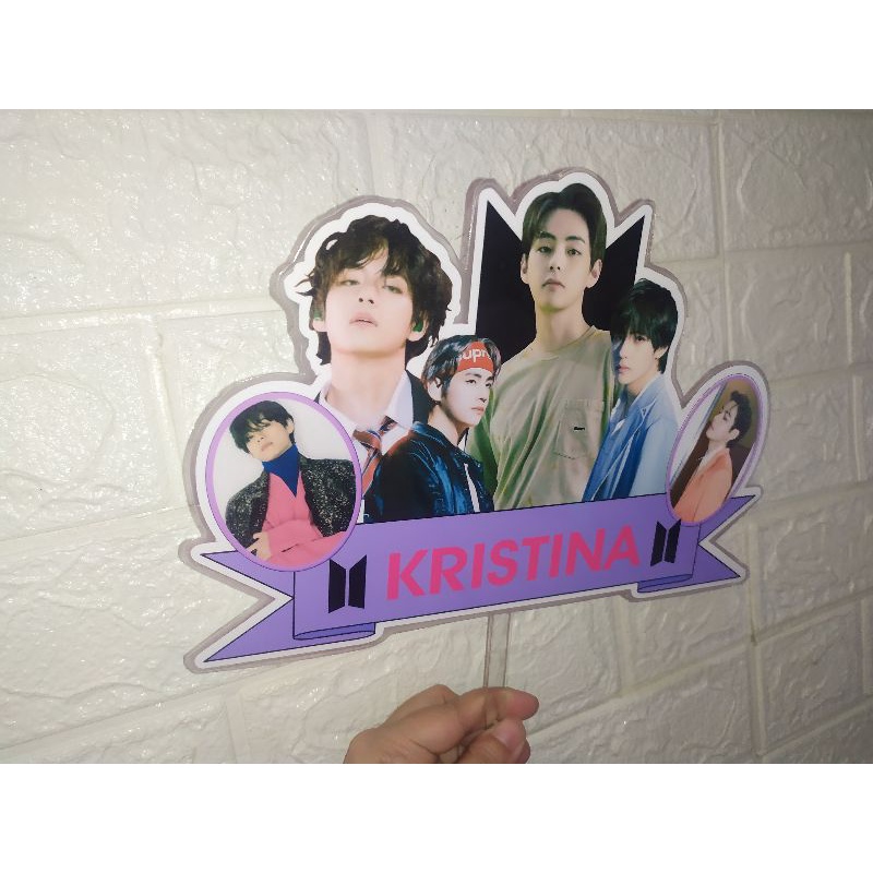 BTS Kim Taehyung Laminated Cake Topper | Shopee Philippines